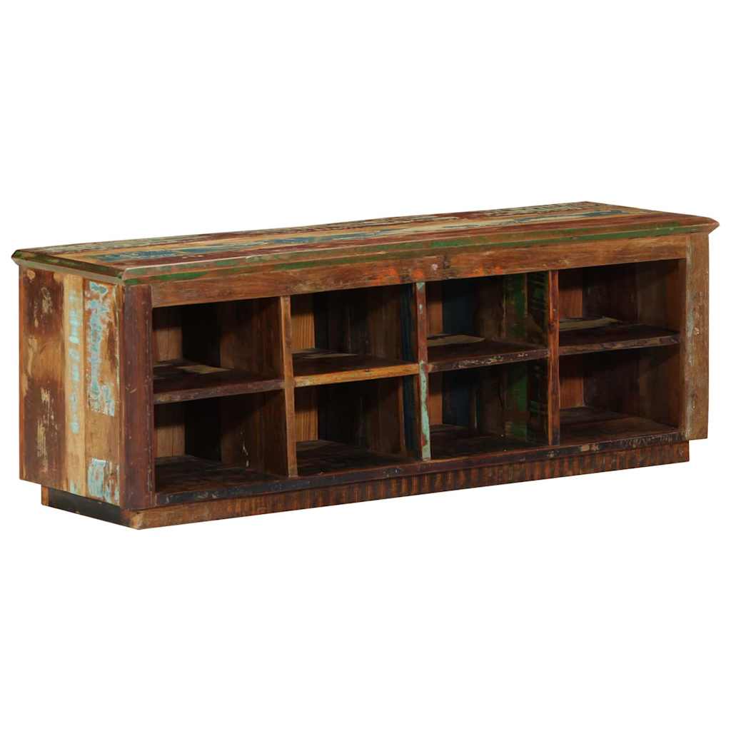 Sko skab 110 x 35 x 40 cm Solid genbrugs træ Brun