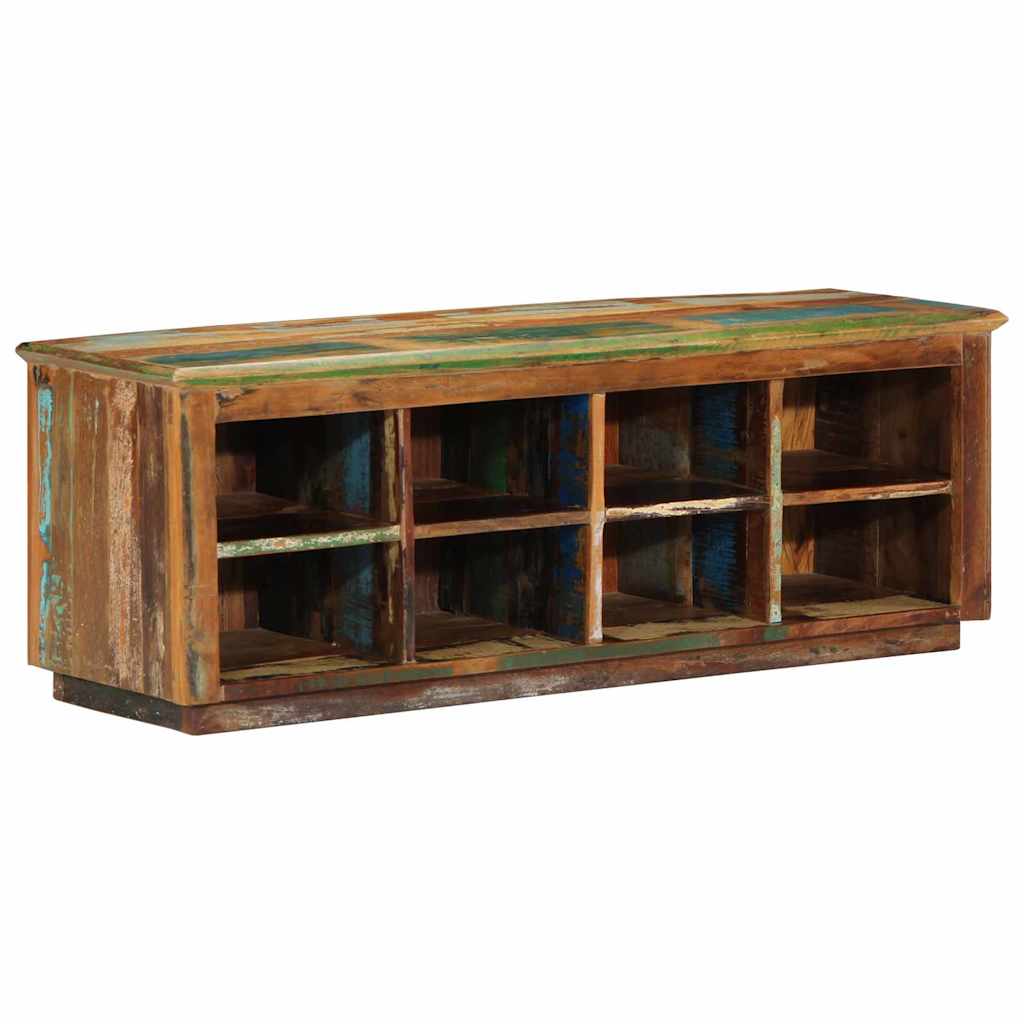 Sko skab 110 x 35 x 40 cm Solid genbrugs træ Brun