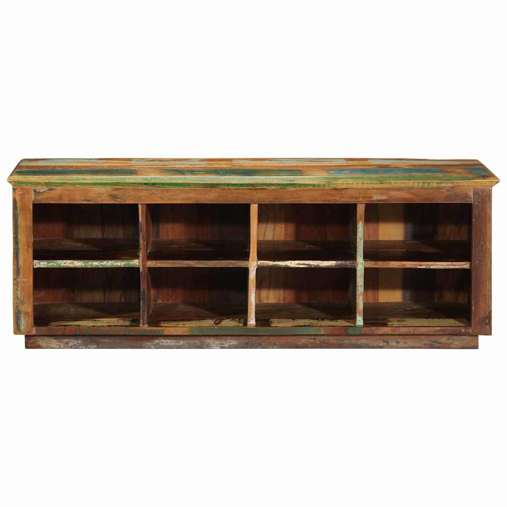 Sko skab 110 x 35 x 40 cm Solid genbrugs træ Brun