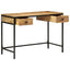 Skrivebord Brun 105 x 50 x 75 cm Massiv mango træ og metal