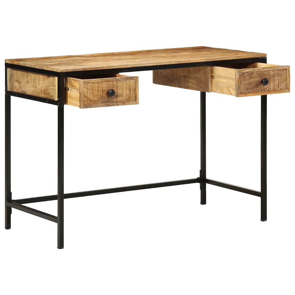 Skrivebord Brun 105 x 50 x 75 cm Massiv mango træ og metal