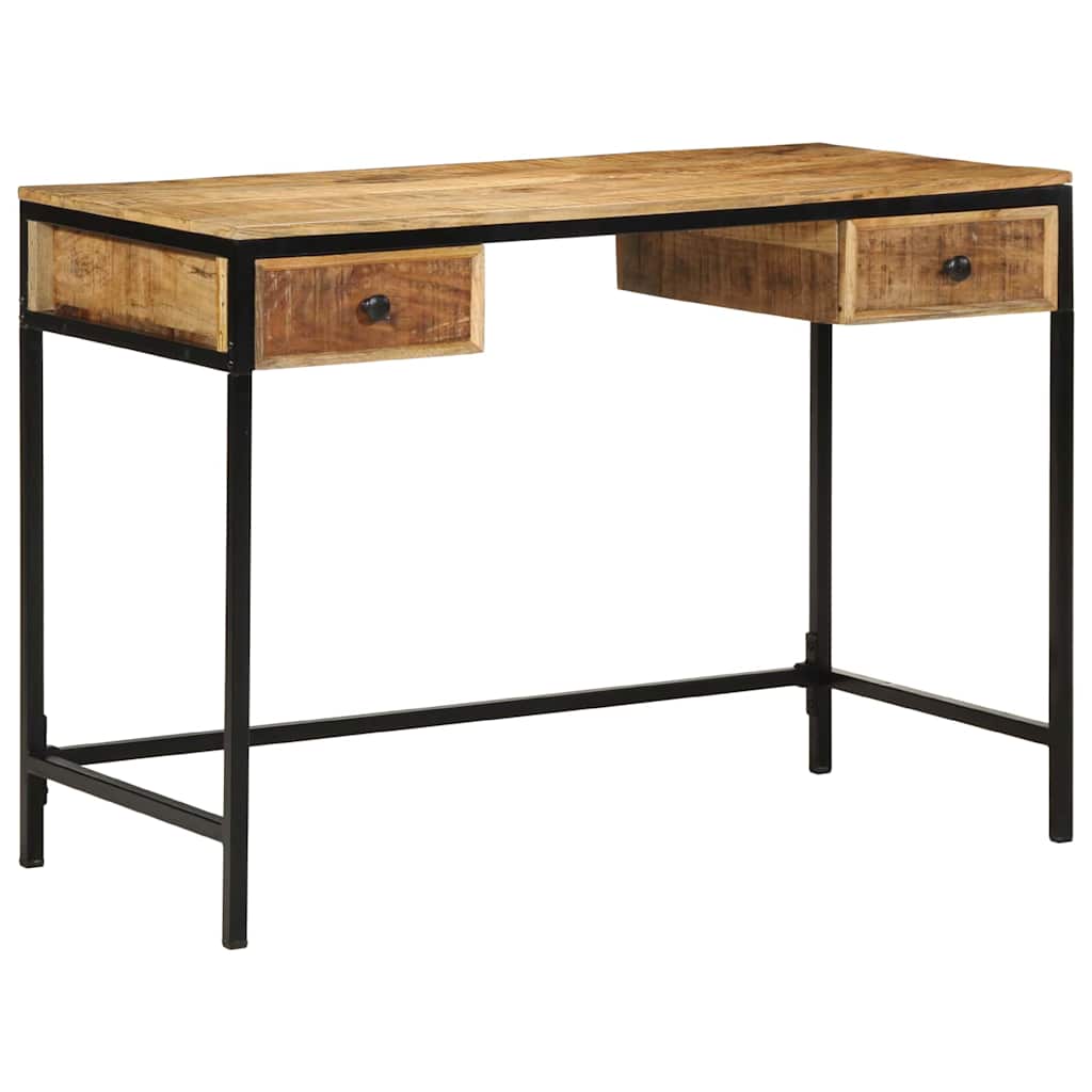Skrivebord Brun 105 x 50 x 75 cm Massiv mango træ og metal