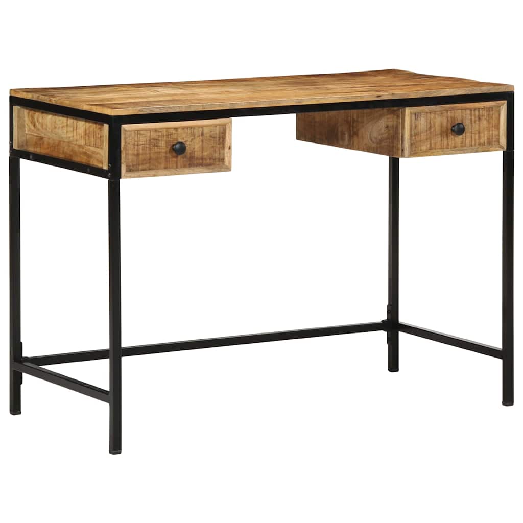 Skrivebord Brun 105 x 50 x 75 cm Massiv mango træ og metal