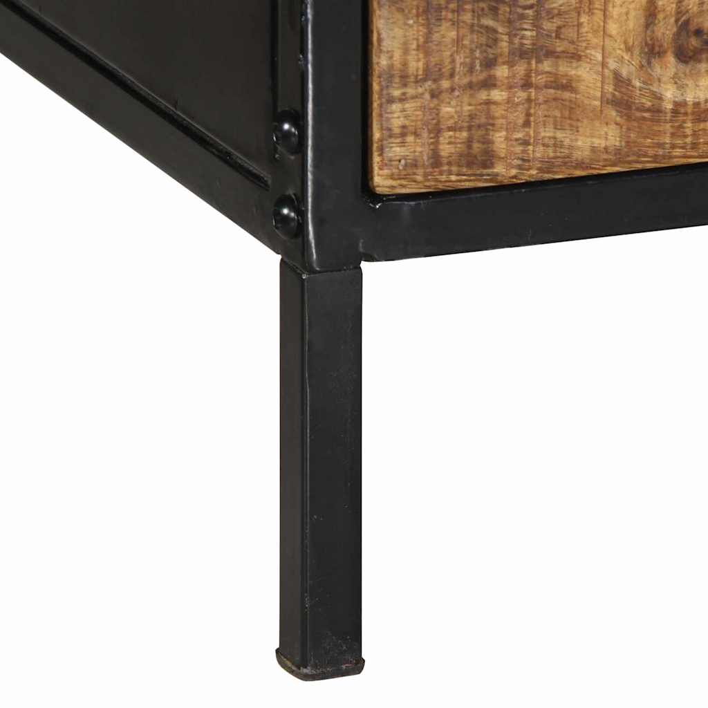 Sofabord Brun 90 x 50 x 40 cm Massiv mango træ og metal