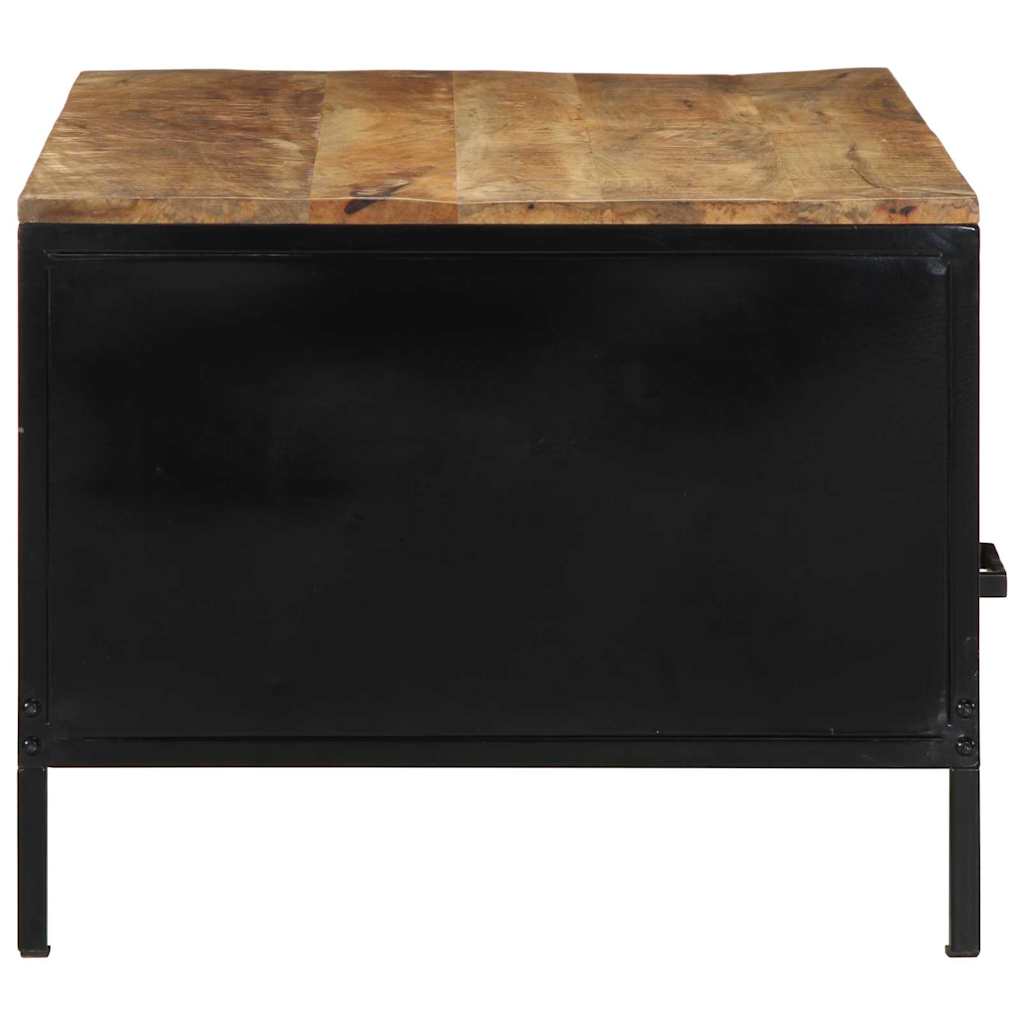 Sofabord Brun 90 x 50 x 40 cm Massiv mango træ og metal