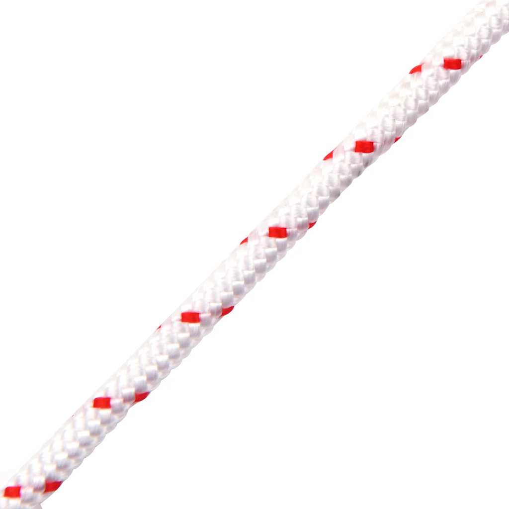 startsnor Ø3 mm 10 m nylon hvid og rød
