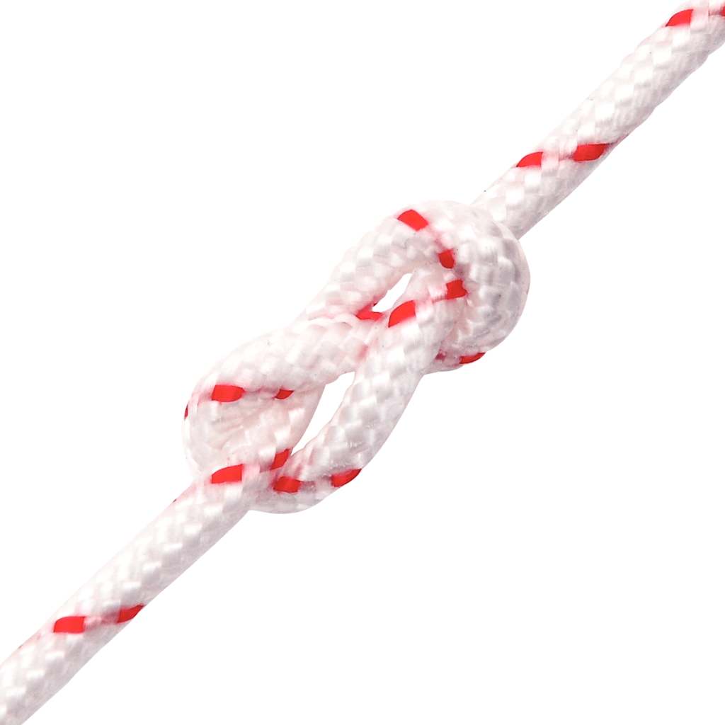 startsnor Ø3 mm 10 m nylon hvid og rød