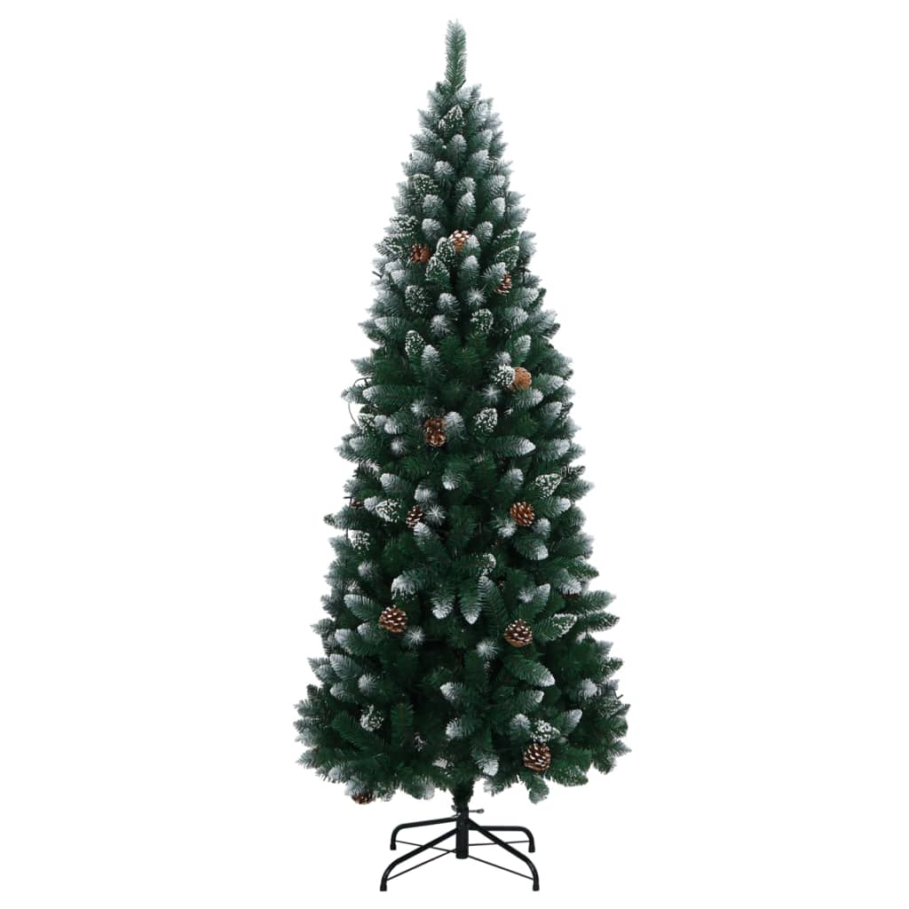 kunstigt juletræ med 300 LED-lys 210 cm