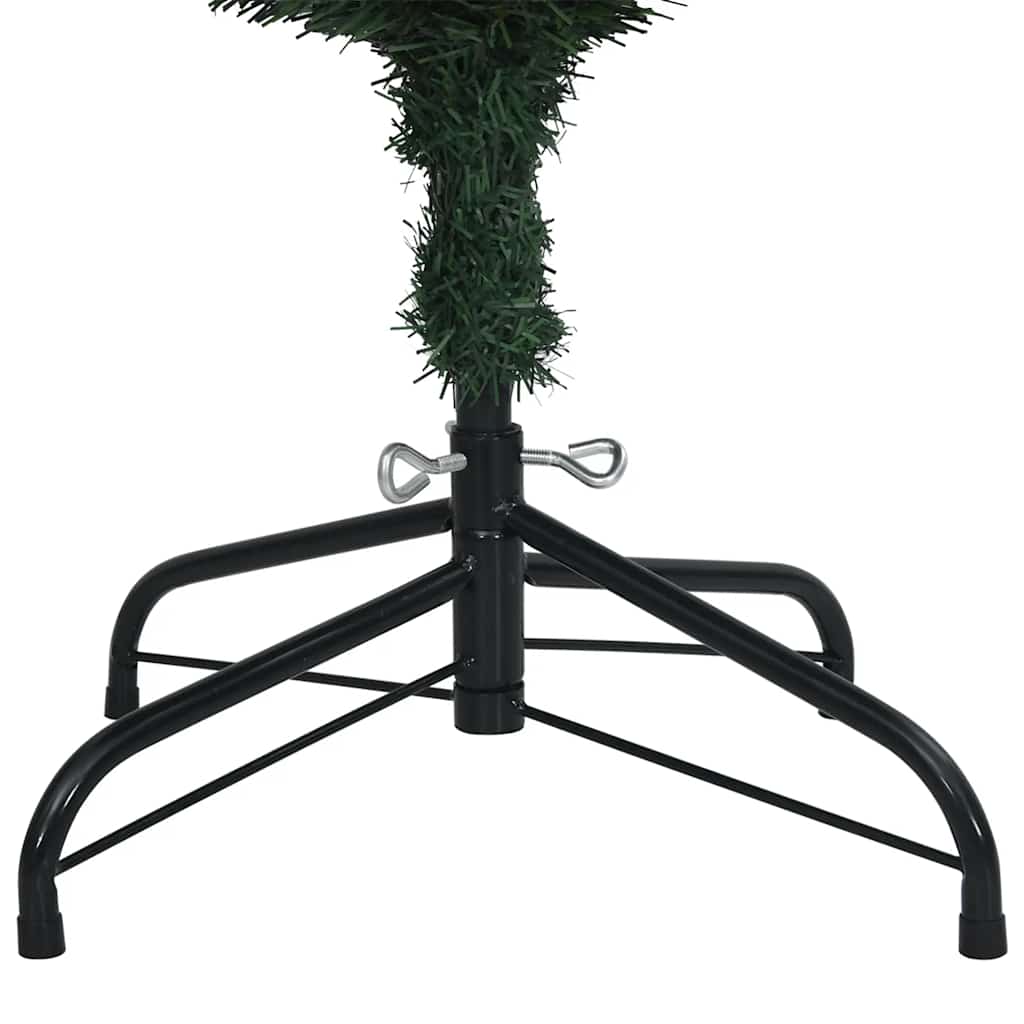 kunstigt smalt juletræ med 300 LED-lys 210 cm
