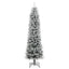 kunstigt juletræ med 300 LED'er og sne 210 cm