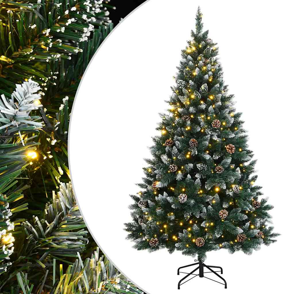 kunstigt juletræ med 300 LED-lys 180 cm