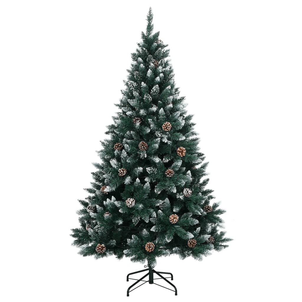 kunstigt juletræ med 300 LED-lys 210 cm