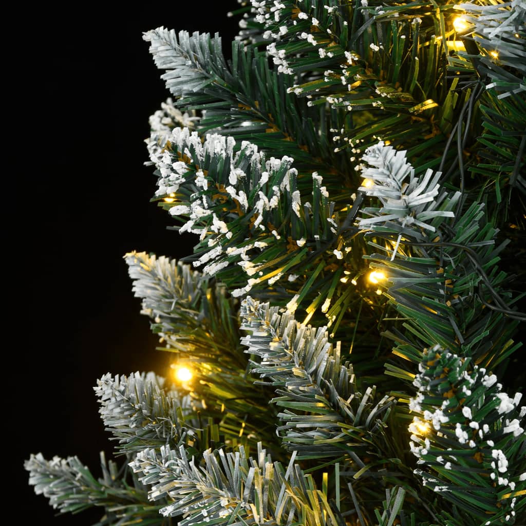 kunstigt juletræ med 300 LED-lys 210 cm