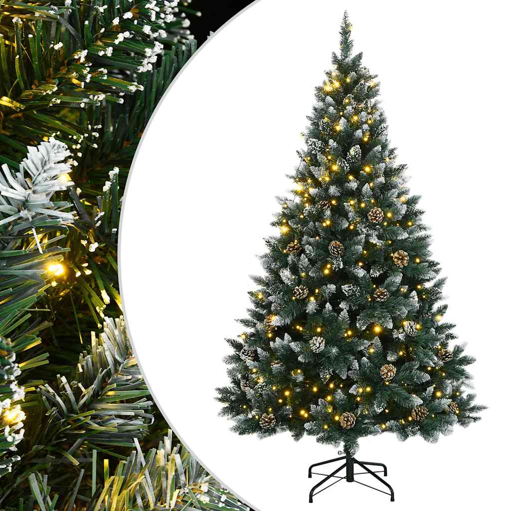 kunstigt juletræ med 300 LED-lys 240 cm