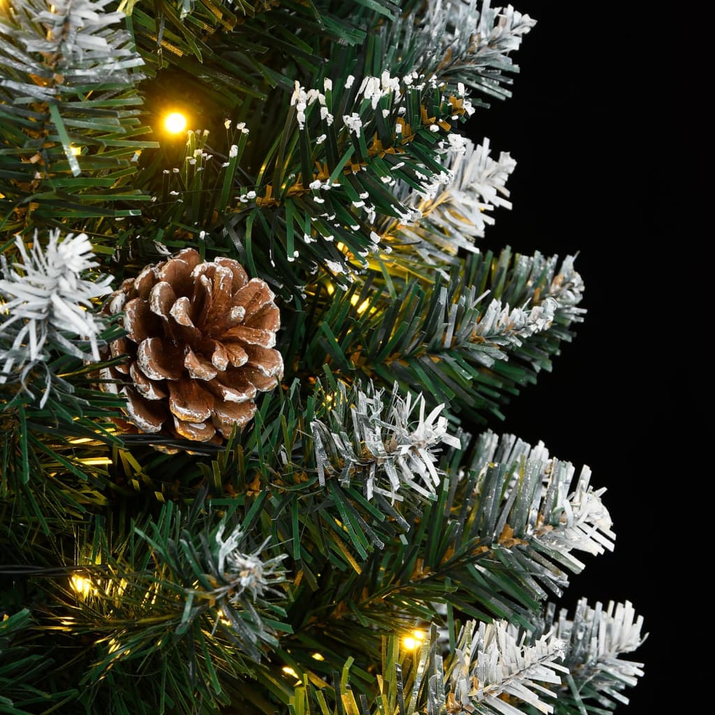 kunstigt smalt juletræ 150 LED'er 120 cm
