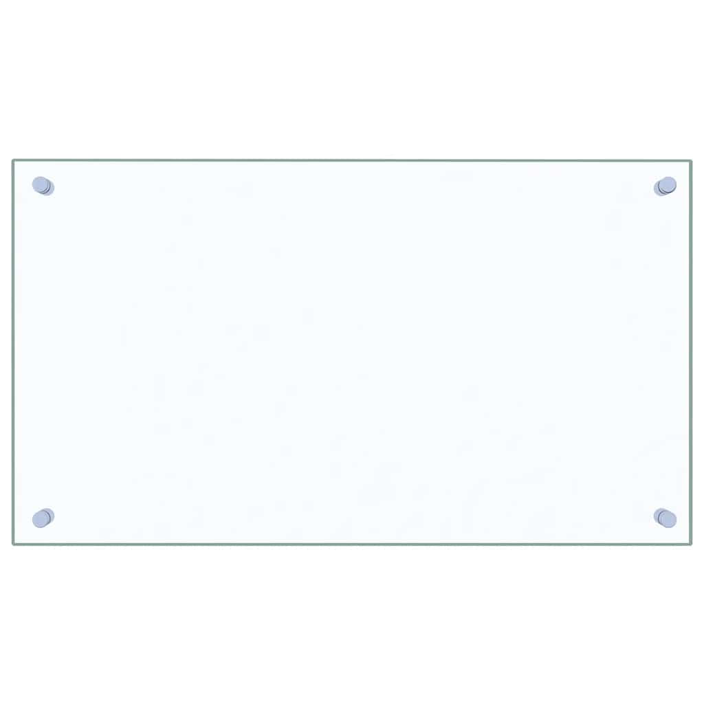 stænkplader 2 stk. 70x40 cm hærdet glas gennemsigtig