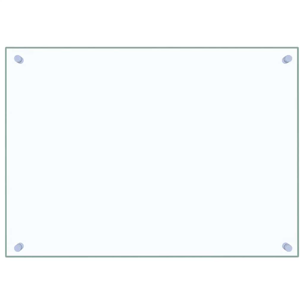 stænkplader 2 stk. 70x50 cm hærdet glas gennemsigtig