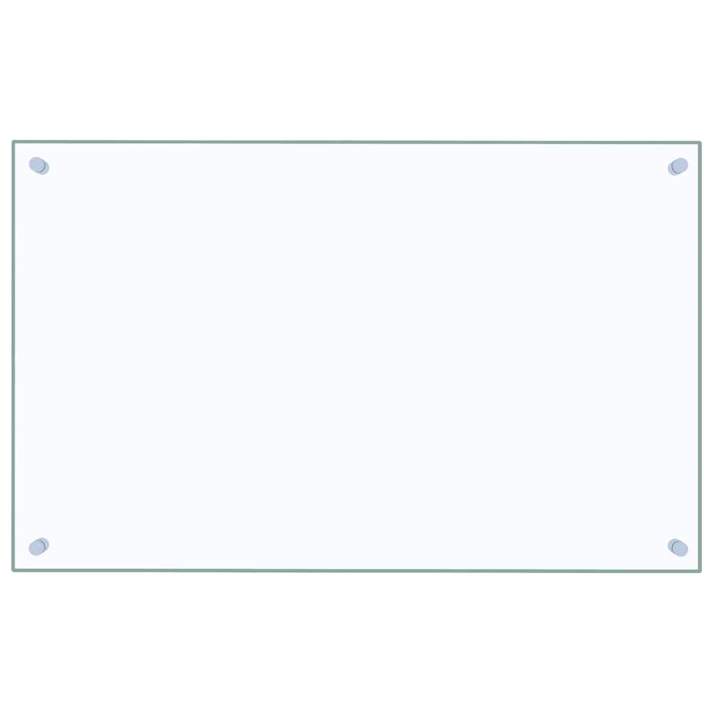 stænkplader 2 stk. 80x50 cm hærdet glas gennemsigtig