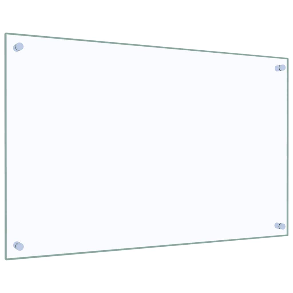 stænkplader 2 stk. 80x50 cm hærdet glas gennemsigtig