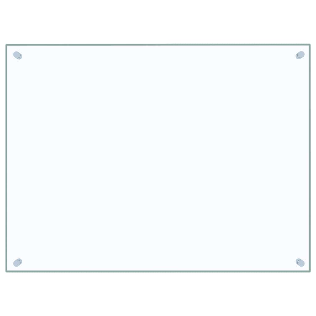 stænkplader 2 stk. 80x60 cm hærdet glas gennemsigtig