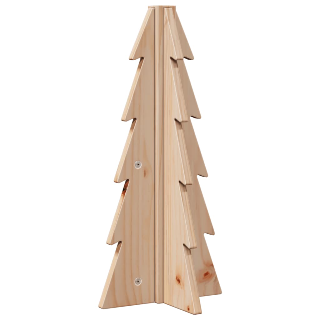 dekorativt juletræ 49 cm massivt fyrretræ