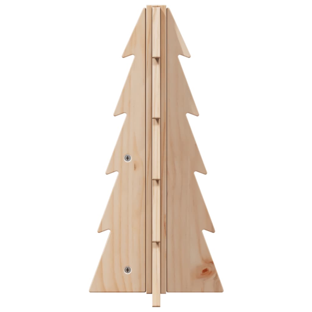 dekorativt juletræ 49 cm massivt fyrretræ