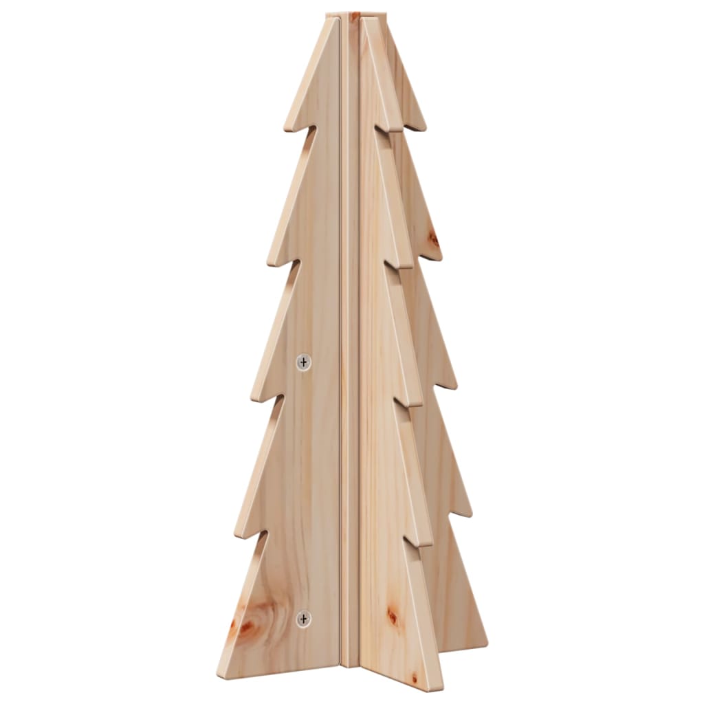 dekorativt juletræ 49 cm massivt fyrretræ