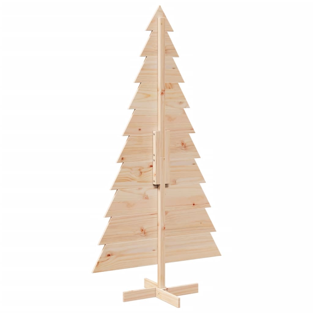 dekorativt juletræ 180 cm massivt fyrretræ