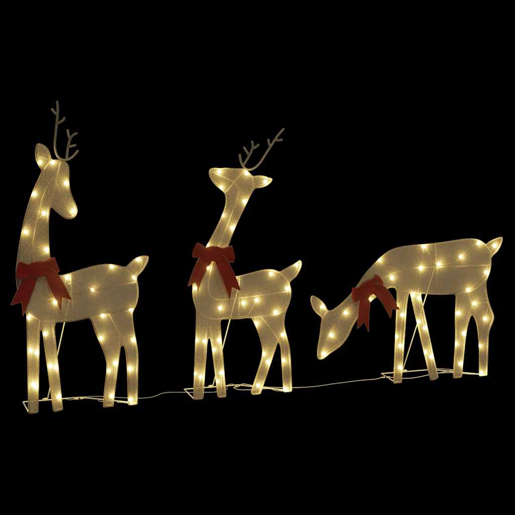 juledekoration rensdyr 3 stk 90 LED'er varm hvid