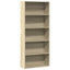 bogreol 80x30x189 cm konstrueret træ sonoma-eg