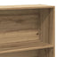 bogreol 80x30x189 cm konstrueret træ egetræsfarve