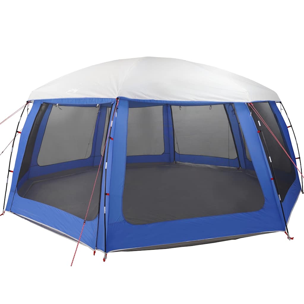 pooltelt med aftagelig flue og netvægge 690x690 cm azurblå