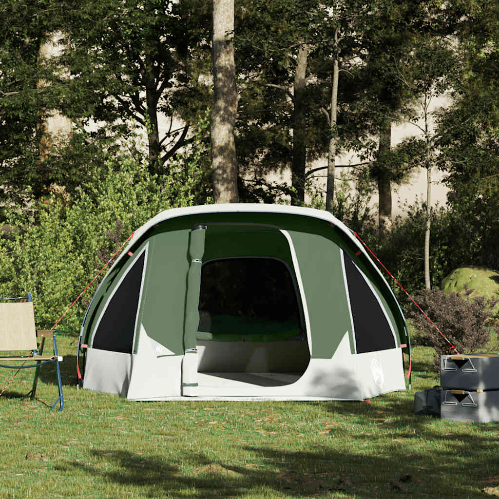 4-personers campingtelt vandtæt grøn