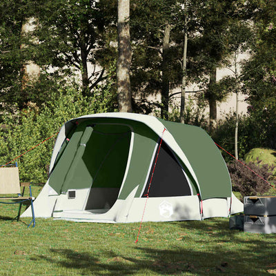 4-personers campingtelt vandtæt grøn