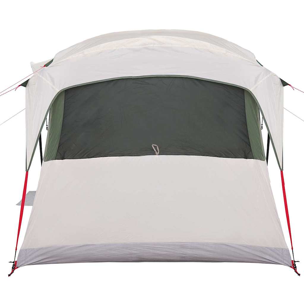 Familietelt Hvid og grøn 435 x 255 x 216 cm Polyester og Stål