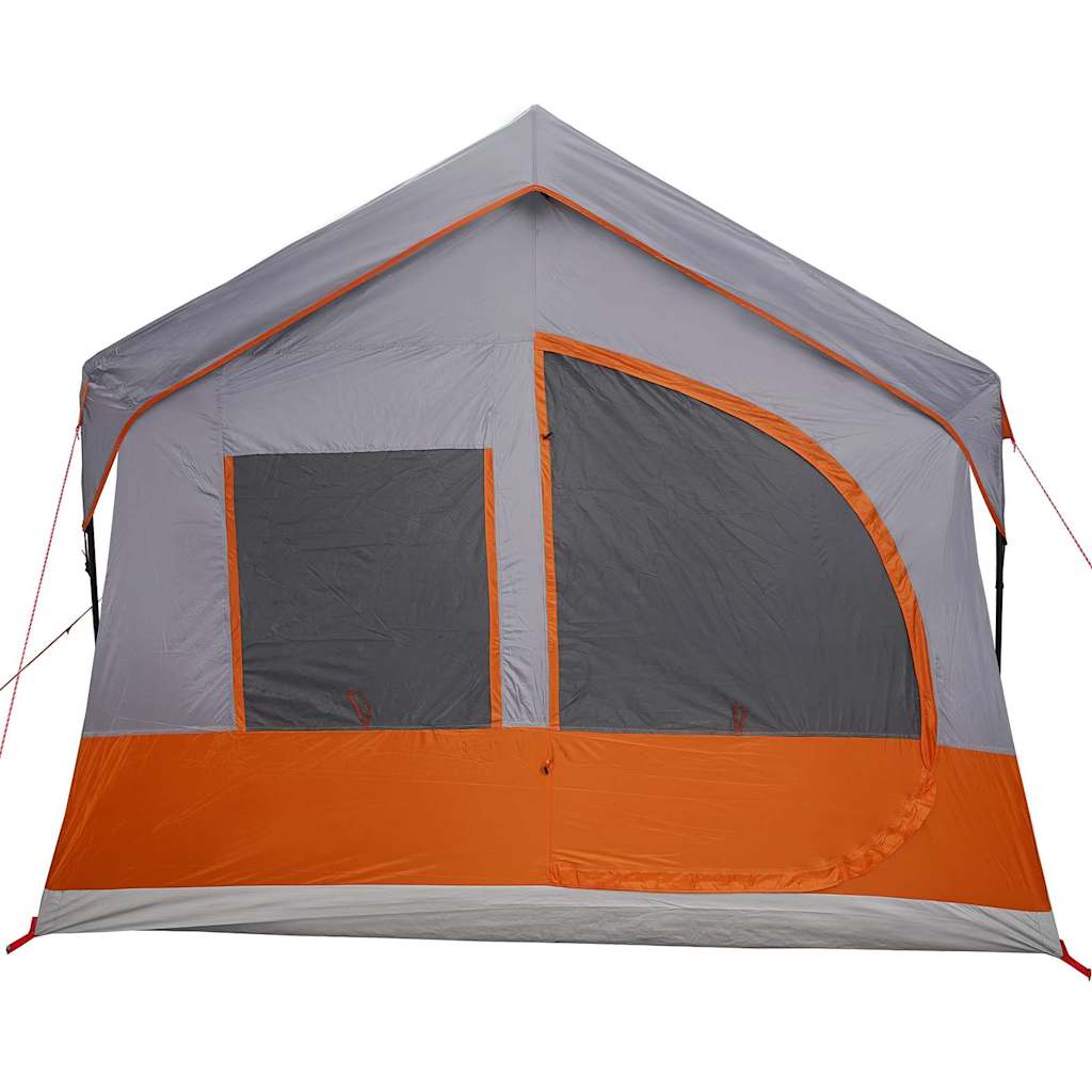 Familietelt med tag Grå og orange 620 x 322 x 240 cm Polyester