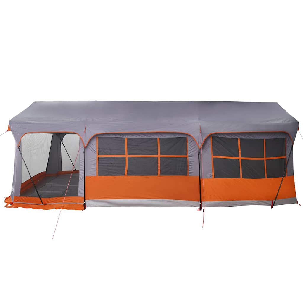 Familietelt med tag Grå og orange 620 x 322 x 240 cm Polyester