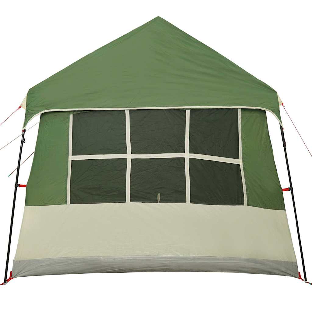 Familietelt Grøn og beige 622 x 295 x 238 cm Polyester og Stål