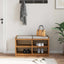 entrébænk SANDNES 87x40x50 cm massivt fyrretræ