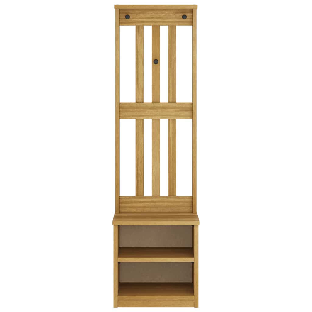 Hall træ SANDNES 45x40x159,5 cm massivt fyrretræ
