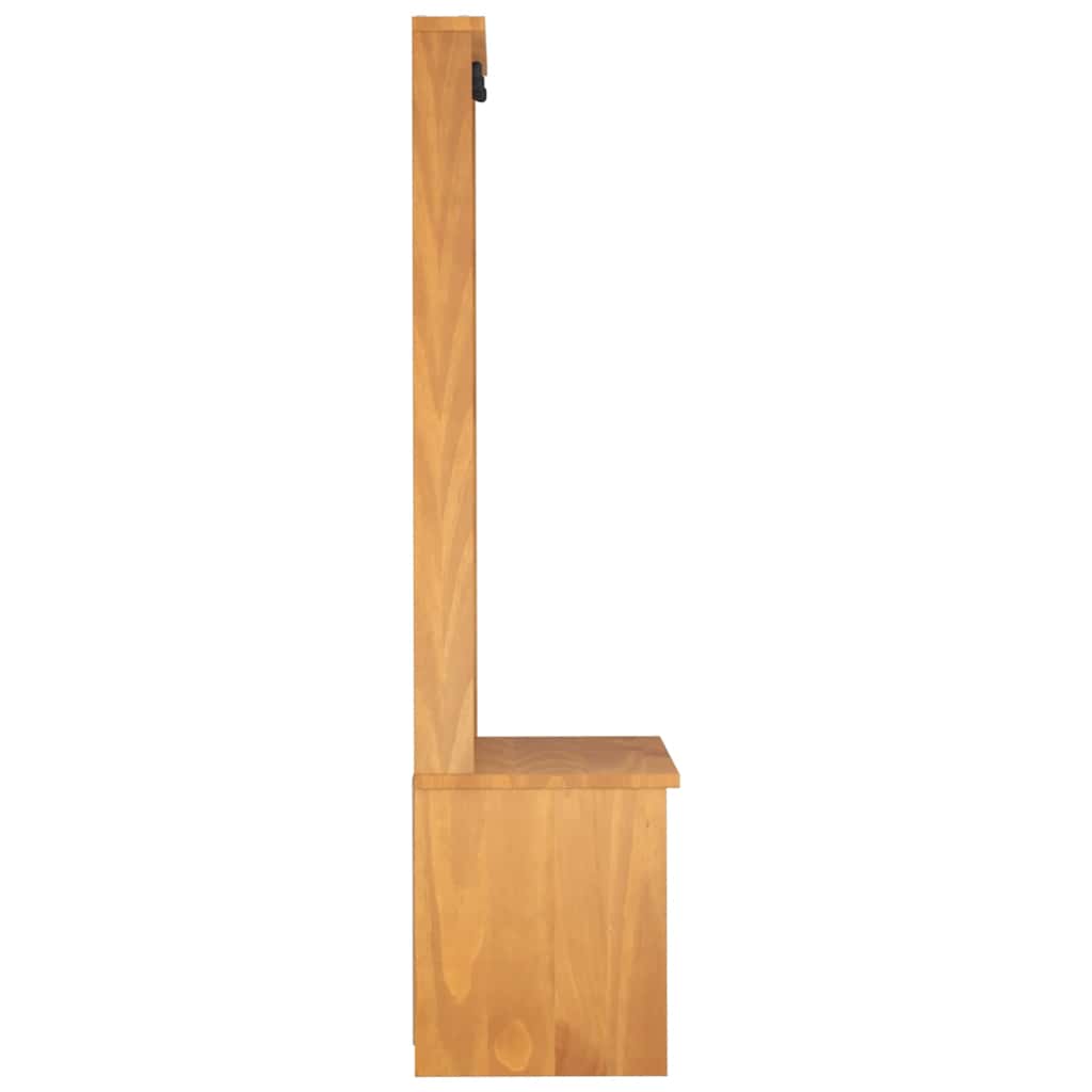 Hall træ SANDNES 87x40x159,5 cm massivt fyrretræ