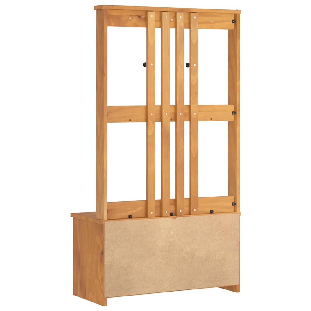 Hall træ SANDNES 87x40x159,5 cm massivt fyrretræ
