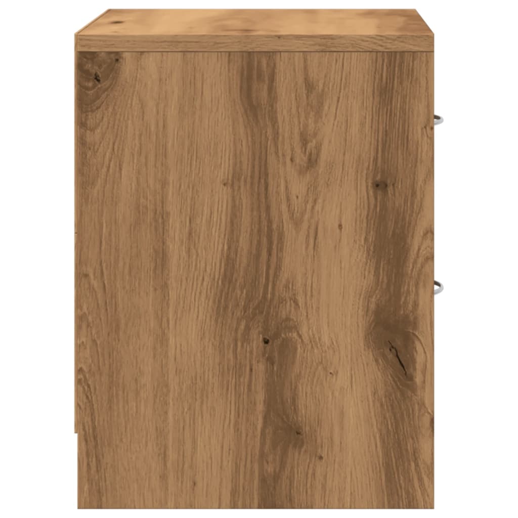 sengebord 40x30x40 cm konstrueret træ kunsteg