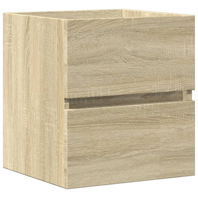 skab til håndvask 41x38,5x45 cm konstrueret træ sonoma-eg