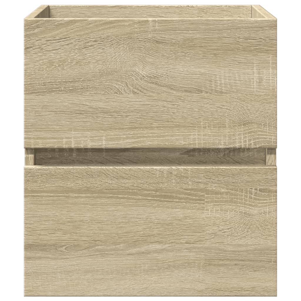 skab til håndvask 41x38,5x45 cm konstrueret træ sonoma-eg