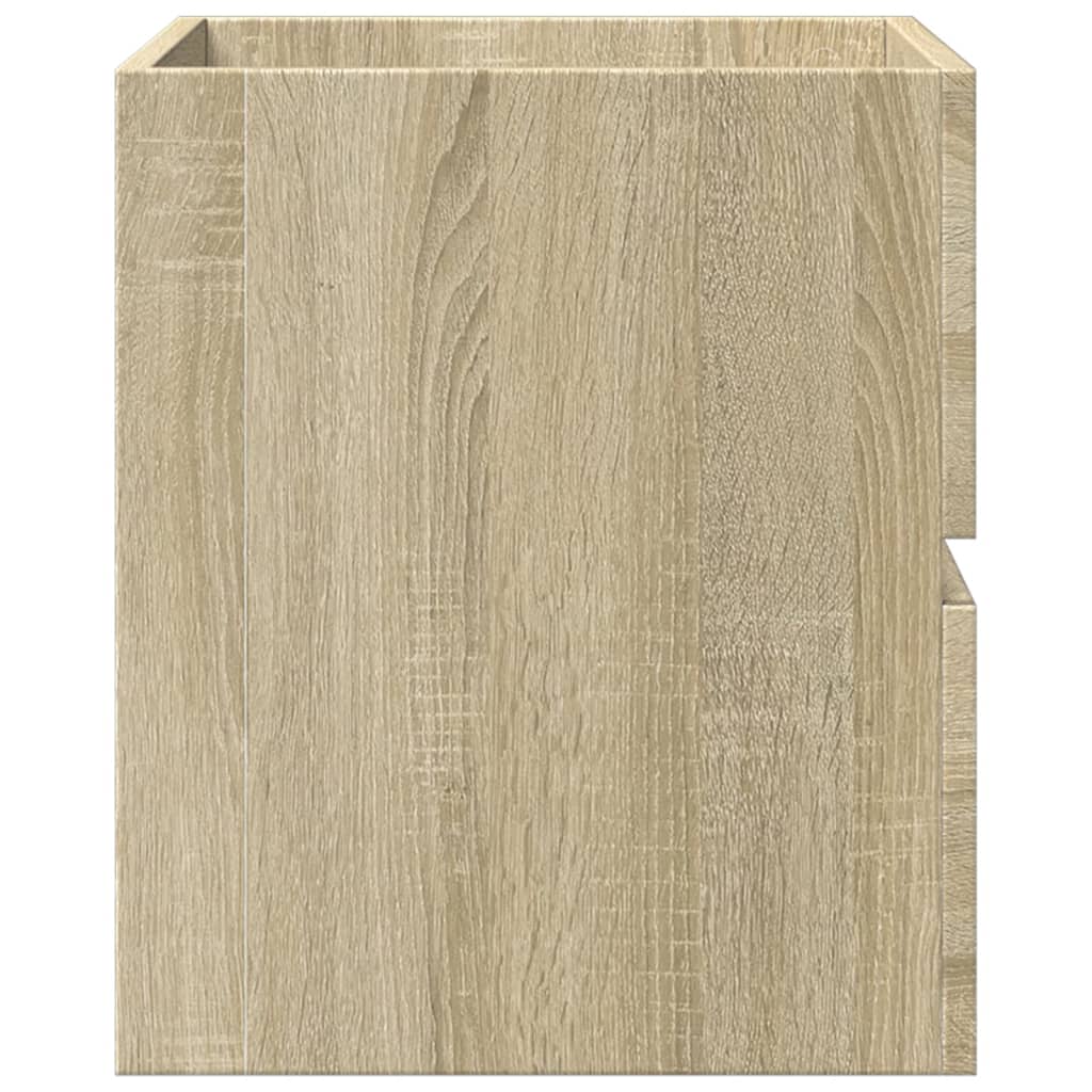 skab til håndvask 41x38,5x45 cm konstrueret træ sonoma-eg