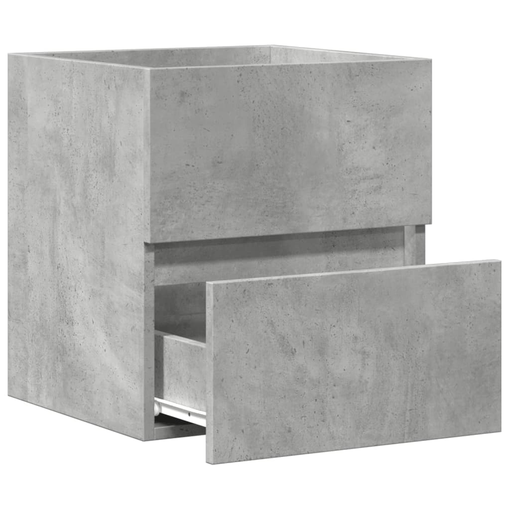 skab til håndvask 41x38,5x45 cm konstrueret træ betongrå