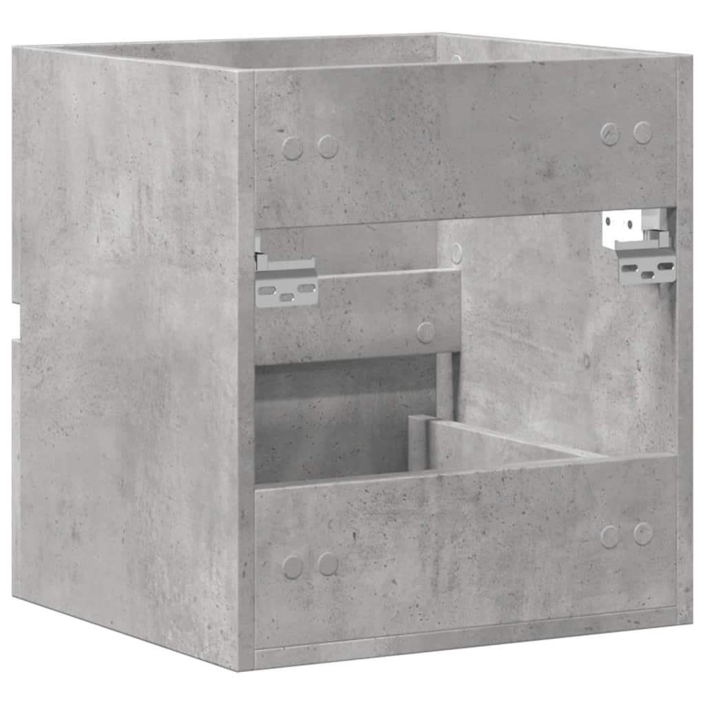 skab til håndvask 41x38,5x45 cm konstrueret træ betongrå