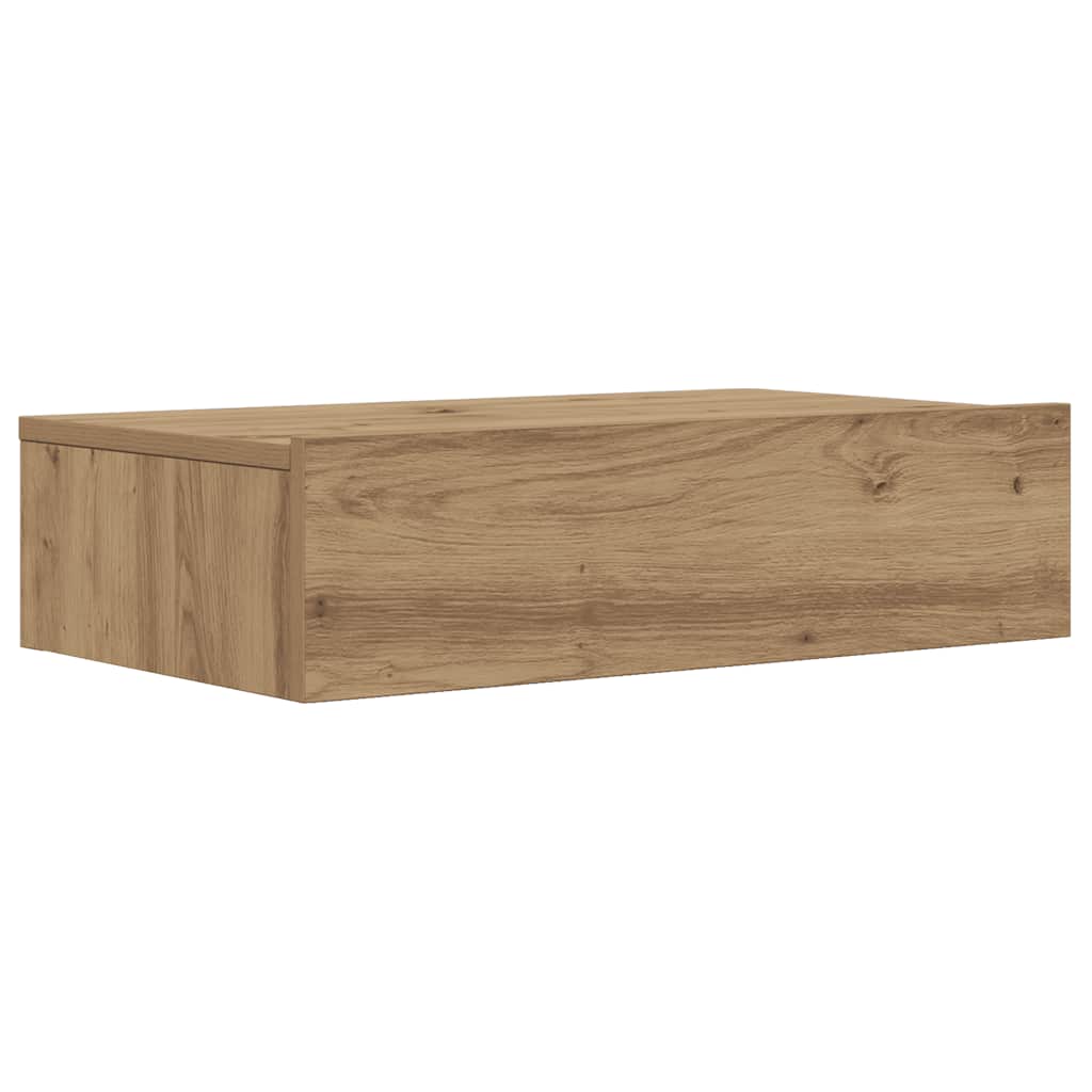 tv-bord med LED-lys 60x35x15,5 cm kunsteg