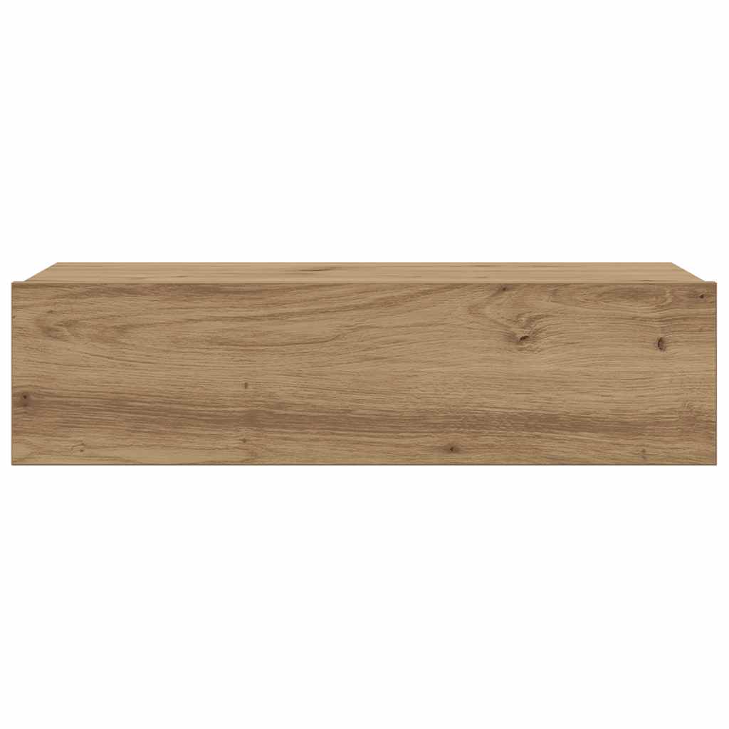 tv-bord med LED-lys 60x35x15,5 cm kunsteg